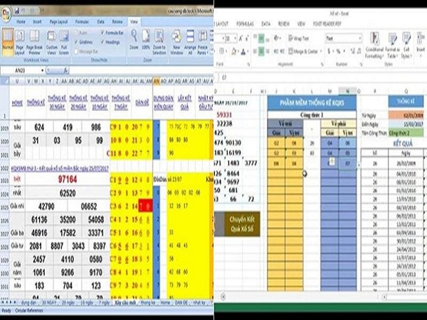 Tính  bằng Excel dựa vào kết quả kỳ trước
